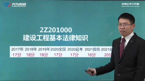 2022年二级建造师法规：兴为教育法规精讲班关涛44讲（完结）百度网盘分享
